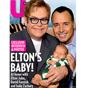 Sir Elton John, David Furnish, Zachary Jackson Levon Furnish-John, US Cover Sir Elton John, David Furnish, Zachary Jackson Levon Furnish-John, US Cover